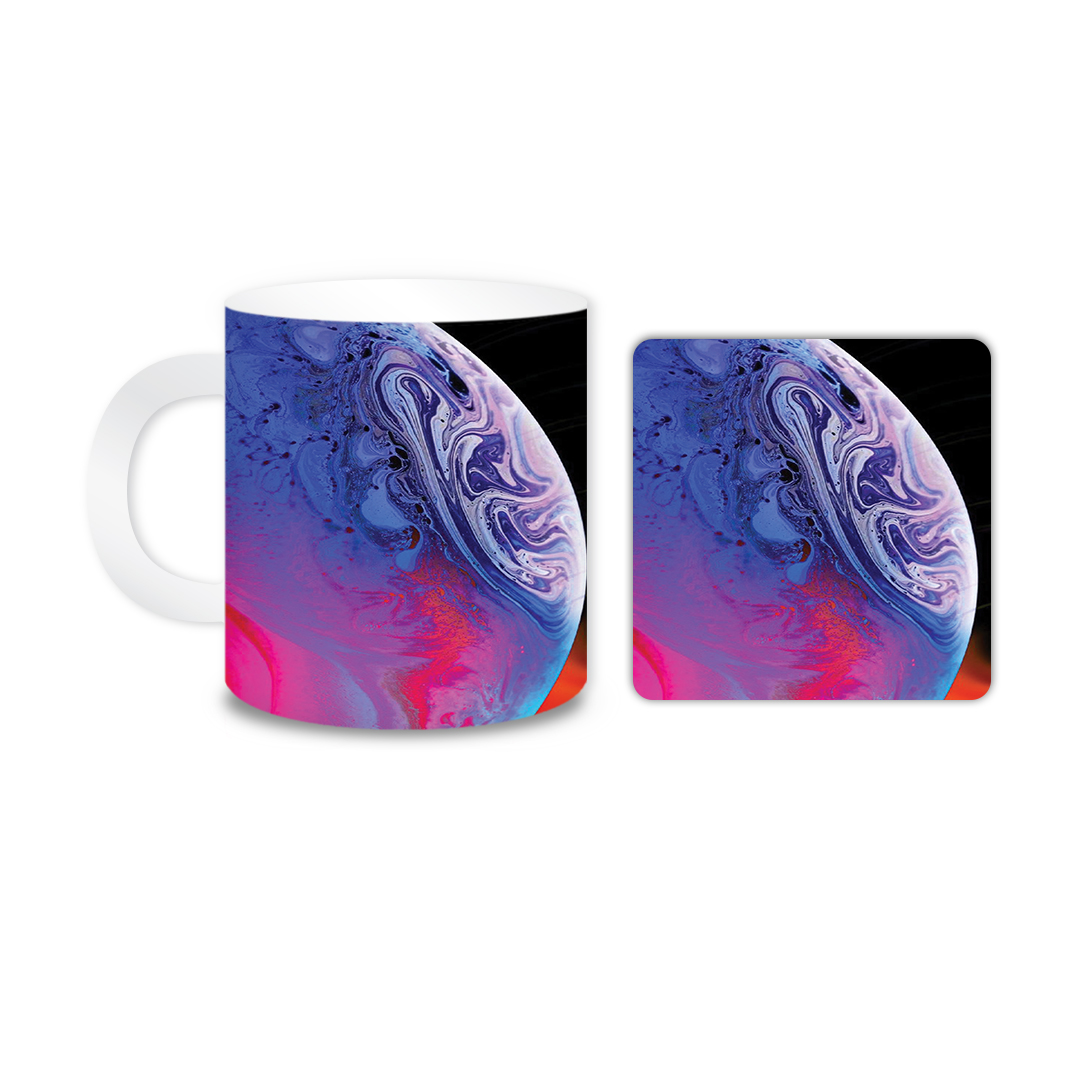 ماگ مدل سیاره کد 1803 به همراه زیر لیوانی