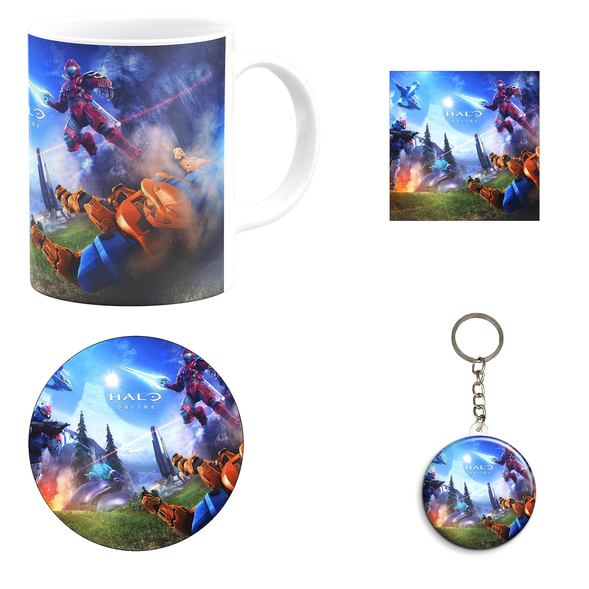 ست هدیه ماگ مدل بازی هالو طرح Halo-infinite کد M4