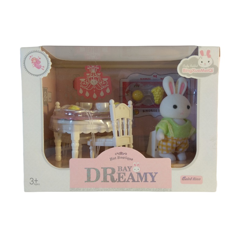 ست اسباب بازی لوازم خانه مدل غذا خوری خرگوش کد 6621-3rht