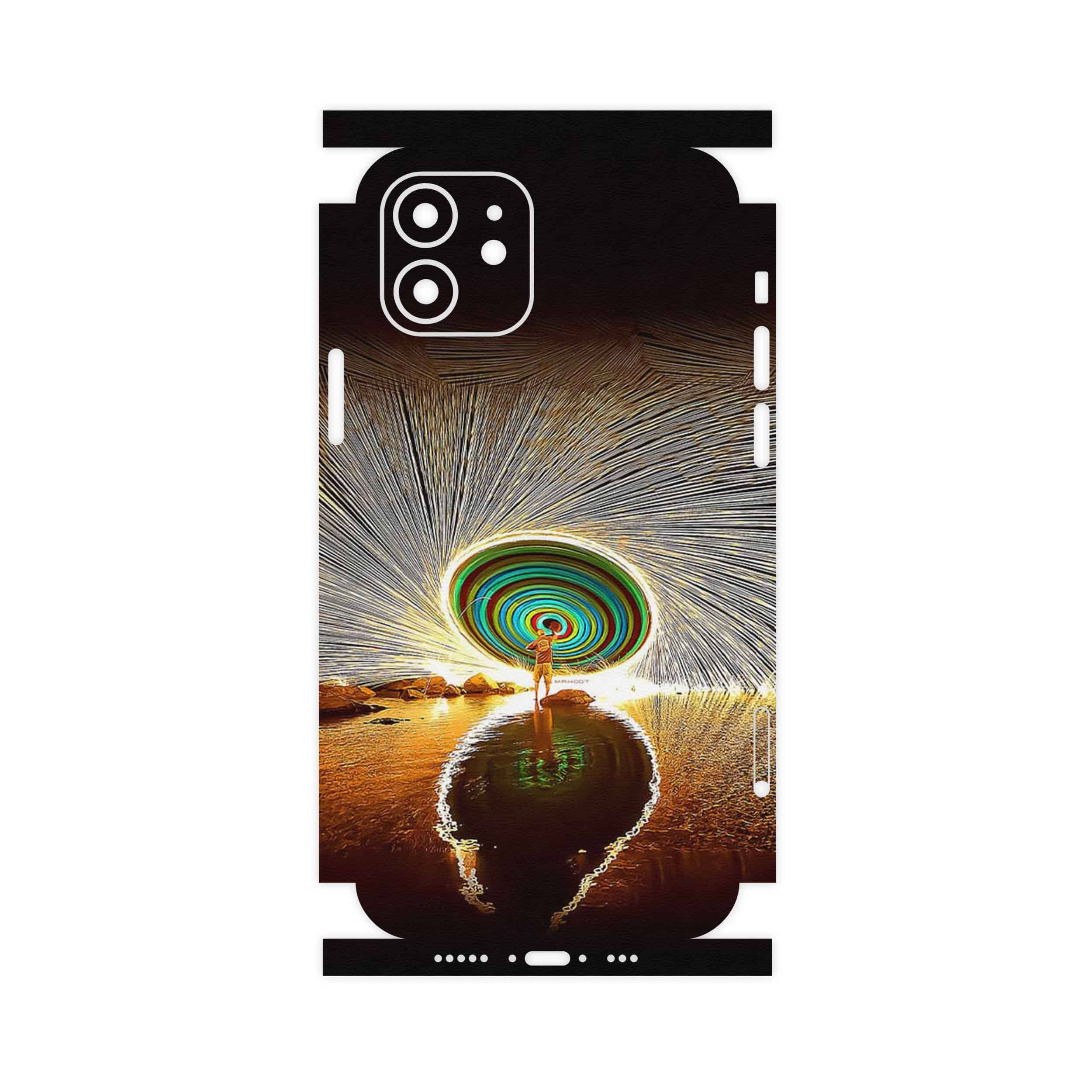برچسب پوششی ماهوت مدل Night Light Fountain-FullSkin مناسب برای گوشی موبایل اپل iPhone 12
