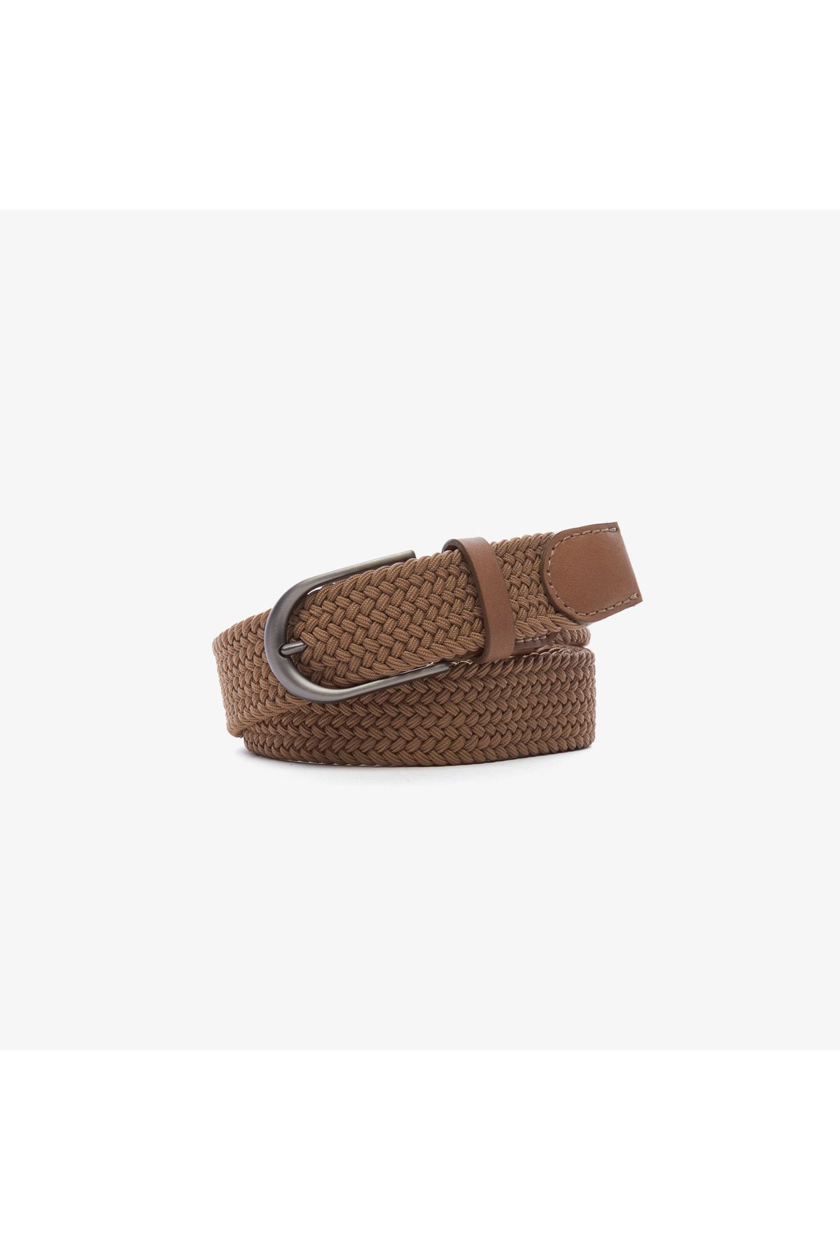 کمربند نود مردانه بافندگی بژ اورجینال Nautica