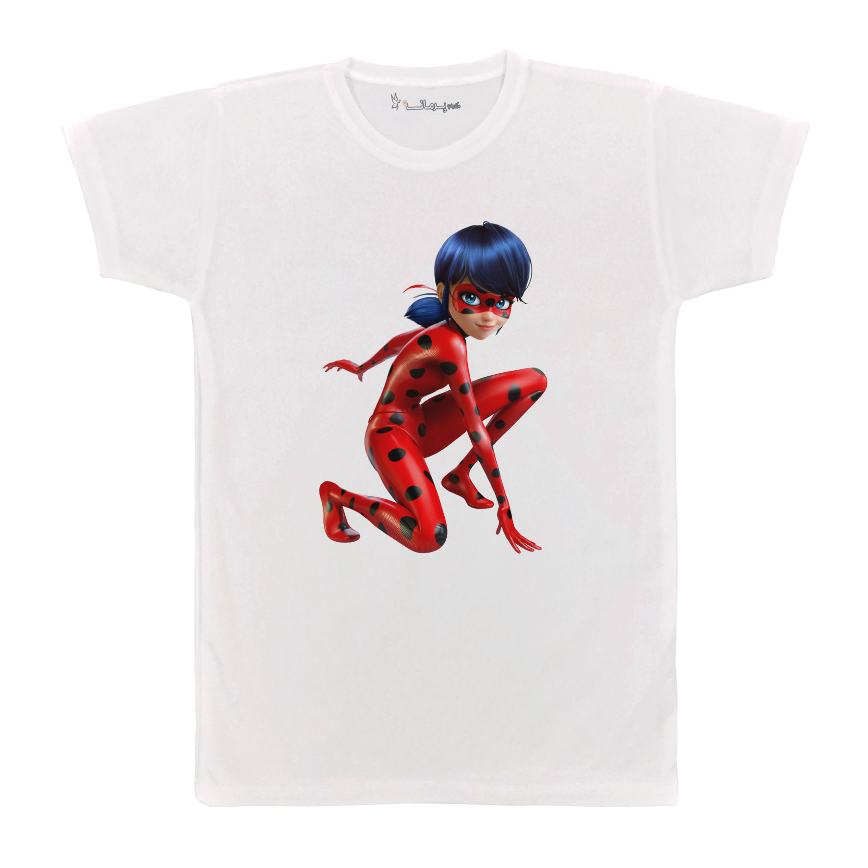 تی شرت بچگانه پرمانه طرح دختر کفشدوزکی کد pmt.305