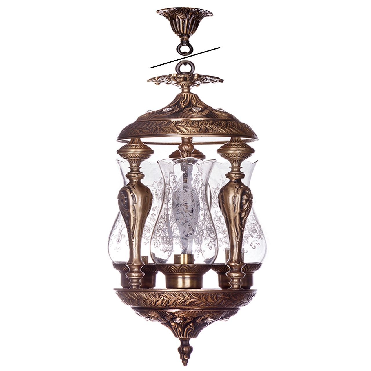 لوستر چشمه نور 3 شعله کد C2705