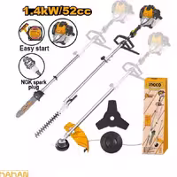 ست باغبانی علف زن موتوری 2زمانه اینکو کد GMT55231