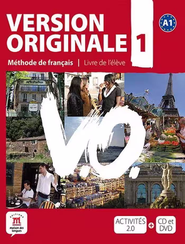Version Originale 1 – Livre de l’élève   CD audio   DVD کتاب فرانسه (رنگی)