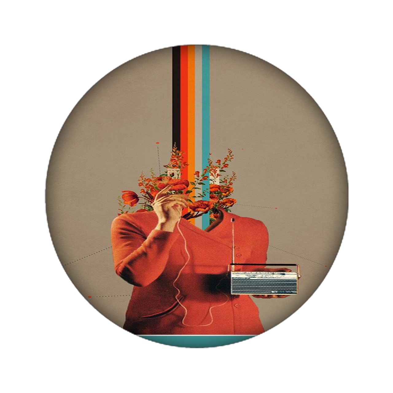 استیکر تزئینی موبایل و تبلت مدل دختر کد 3011