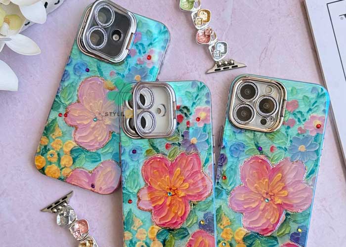 کاور باغ گل لنز استند شو گوشی آیفون