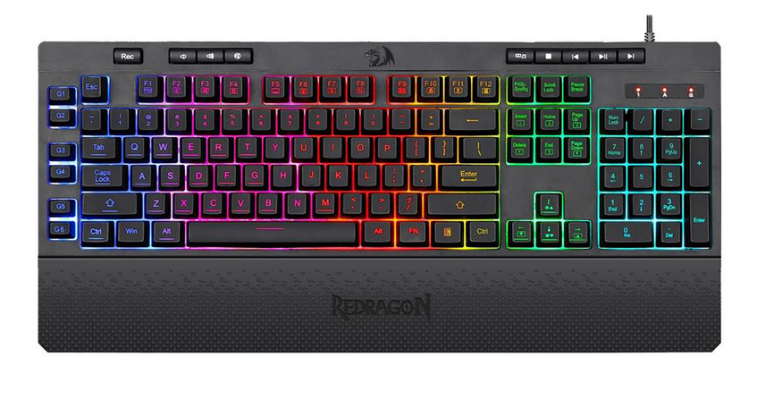 کیبورد گیمینگ ردراگون مدل REDRAGON SHIVA K512 BLACK RGB