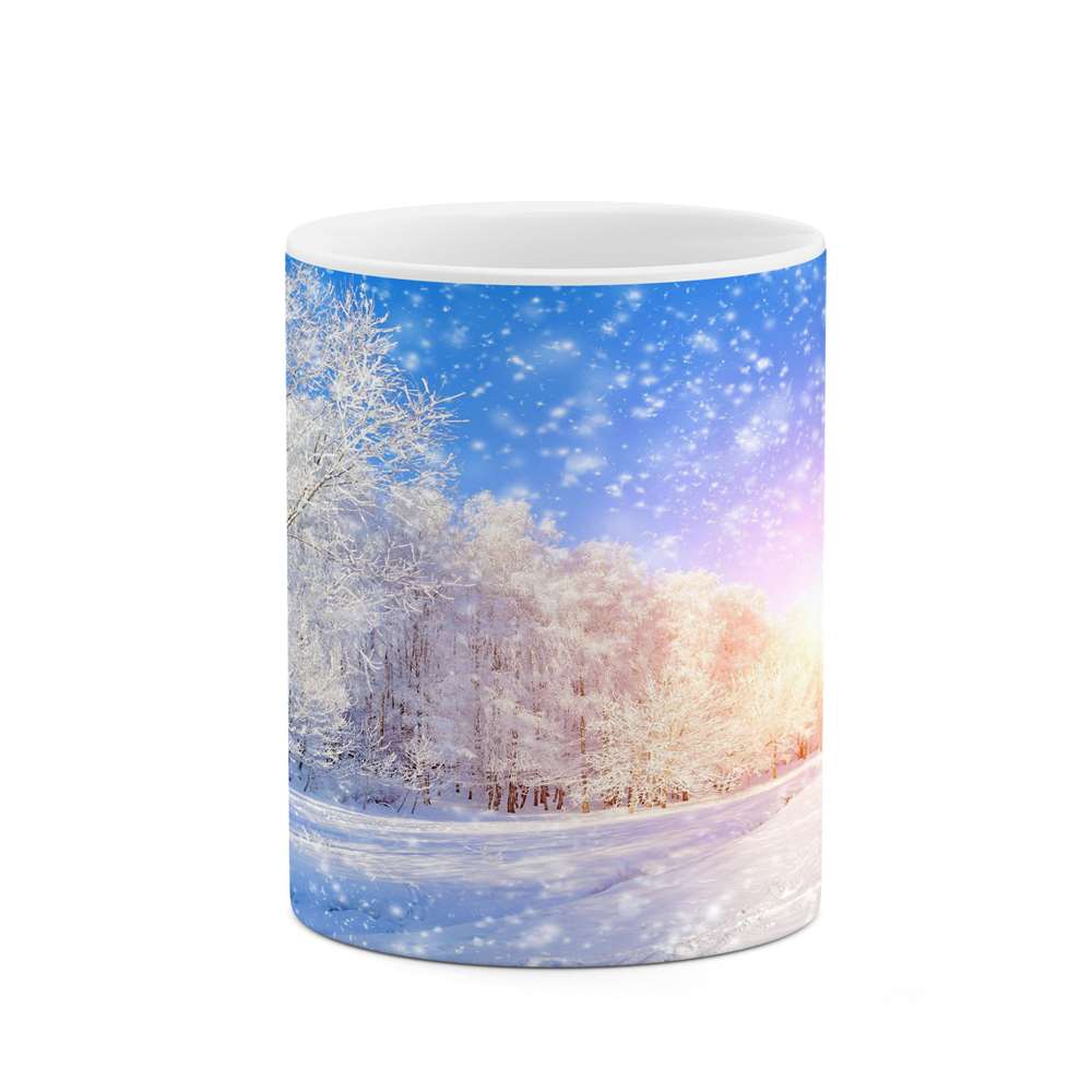 ماگ کاکتی طرح منظره برفی مدل mgs15097