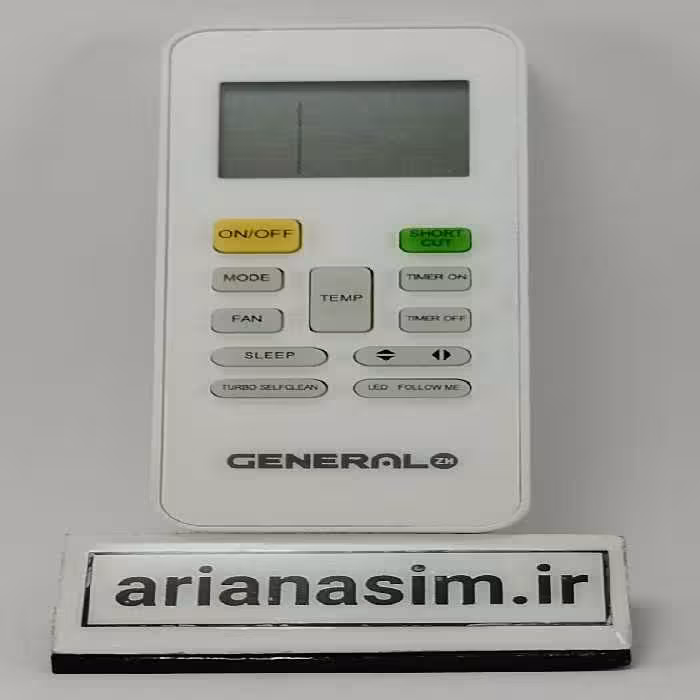 ریموت کنترل کولر اسپلیت جنرال زد اچ  GENERAL ZH مدل RG52A2/BGEF | آریا سیتی