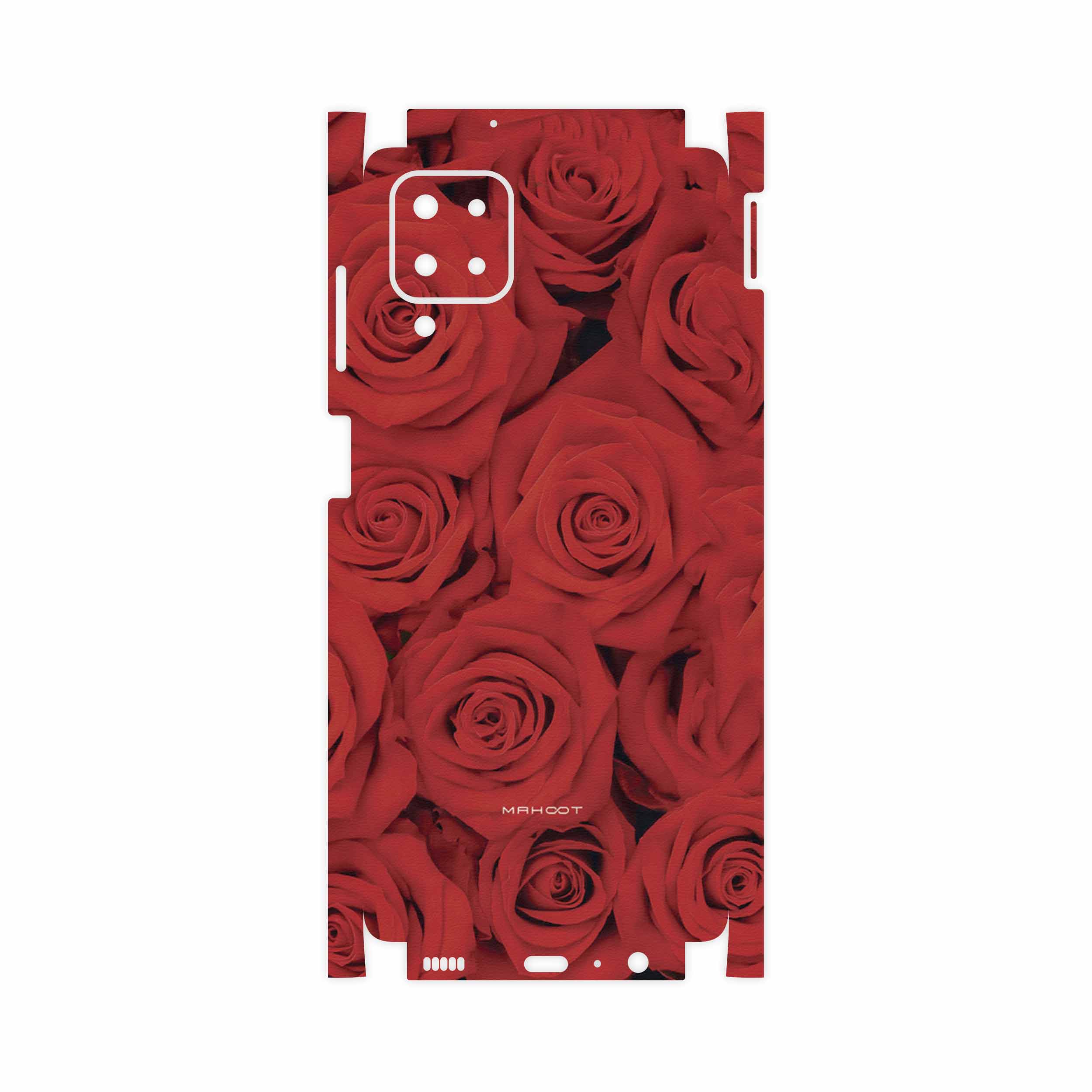 برچسب پوششی ماهوت مدل Red-Flower-FullSkin مناسب برای گوشی موبایل سامسونگ Galaxy M12