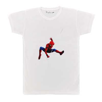 تی شرت بچگانه پرمانه طرح اسپایدر من کد pmt.404