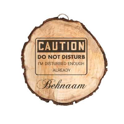 دیوار کوب چوبی مدل اسم بهنام 4235