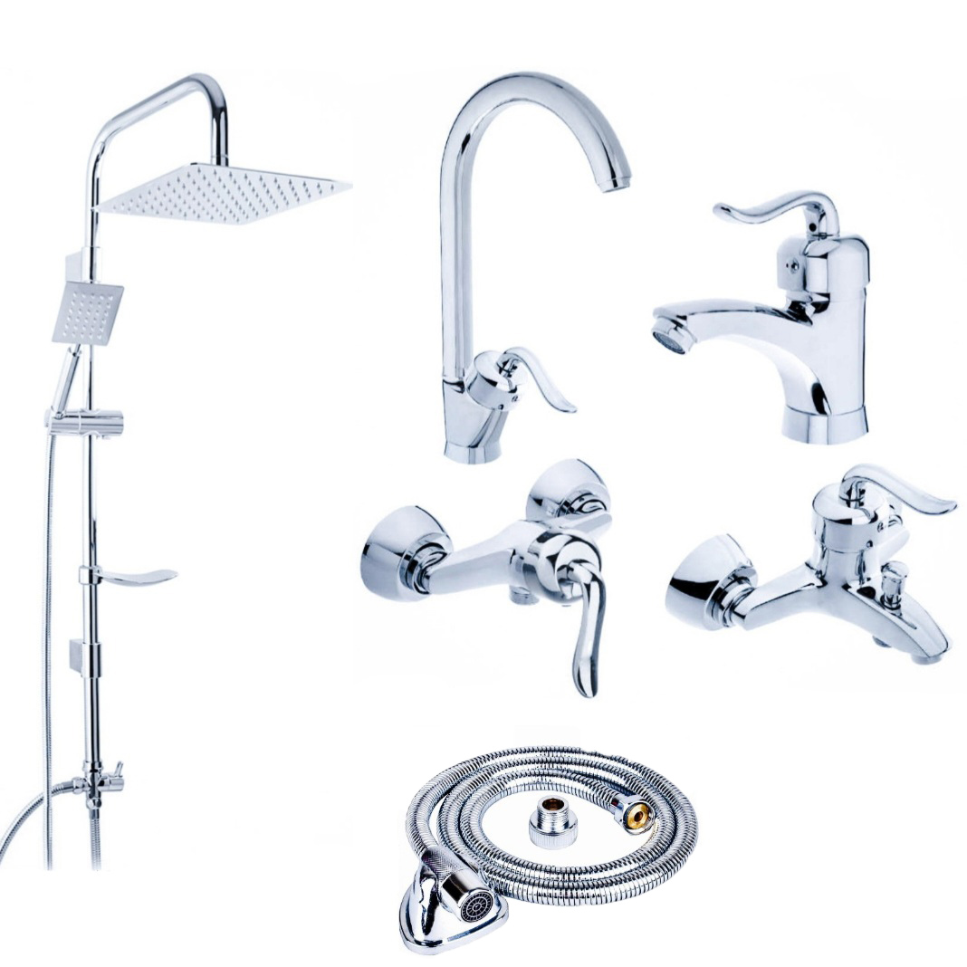 ست شیرآلات شیرالات رز مدل گالکسی رویال مجموعه 6 عددی