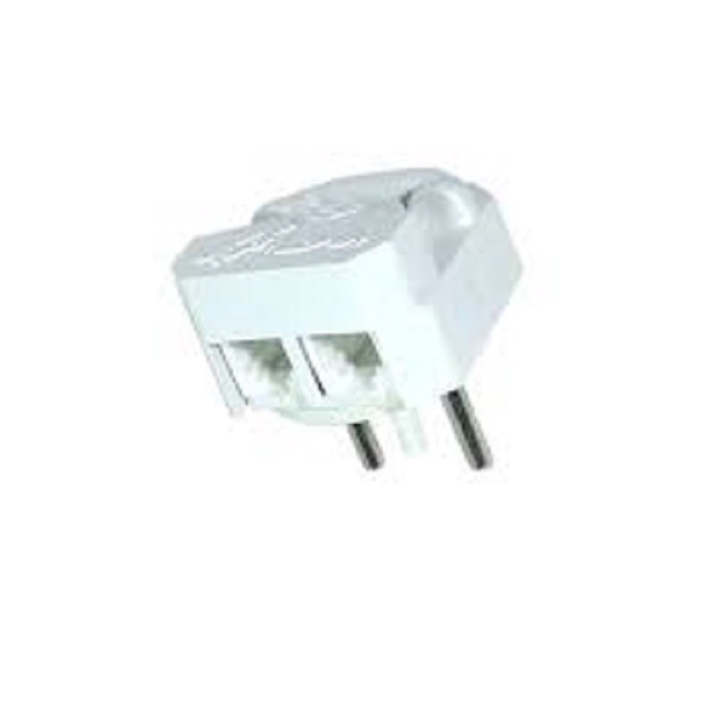 سه شاخه تلفن دو سوکتی وحدت الکتریک