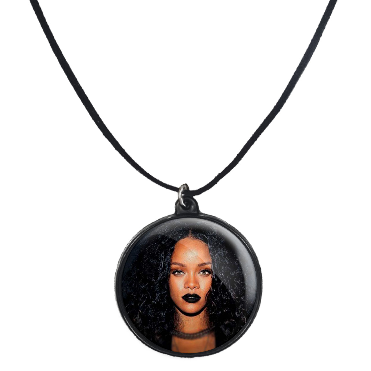 گردنبند پرمانه طرح ریحانا کد pmb.1093 مدل دو طرفه