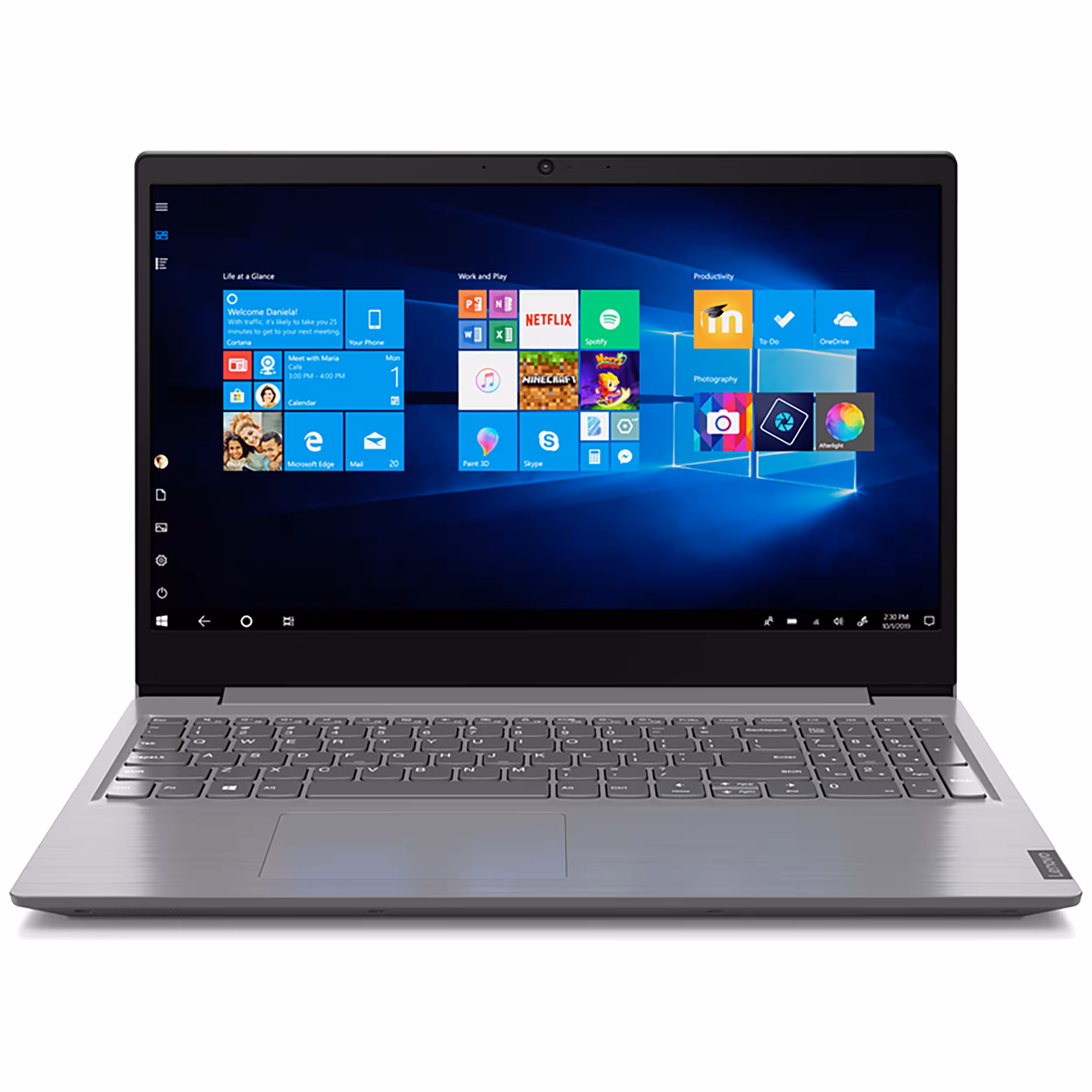 لپ تاپ 15.6 اینچی لنوو مدل V15 IGL با پردازنده Celeron (N4020 یا N4500), رم 4GB, حافظه 256GB SSD و گرافیک Intel UHD