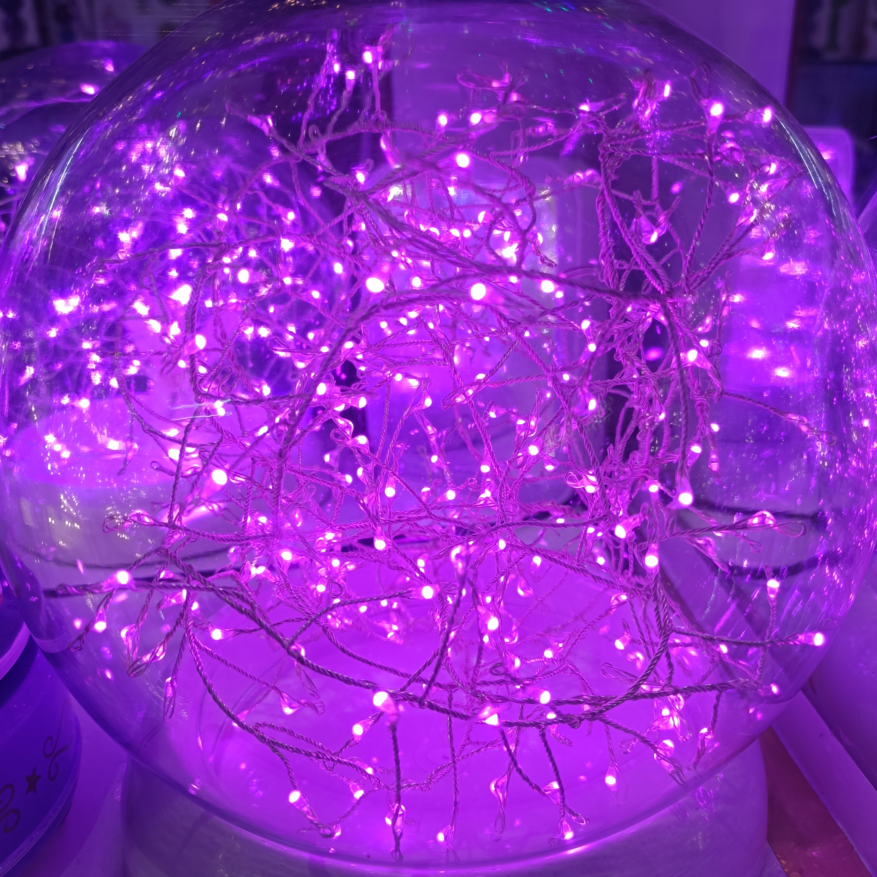 ریسه خوشه ای 3متری رنگ صورتی