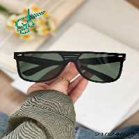 خرید عینک اسپرت برند Ray Ban رنگ سبز دارای استاندارد uv400 و فرم کائوچو به همراه کاور و دستمال کد 2415243 - ردگل