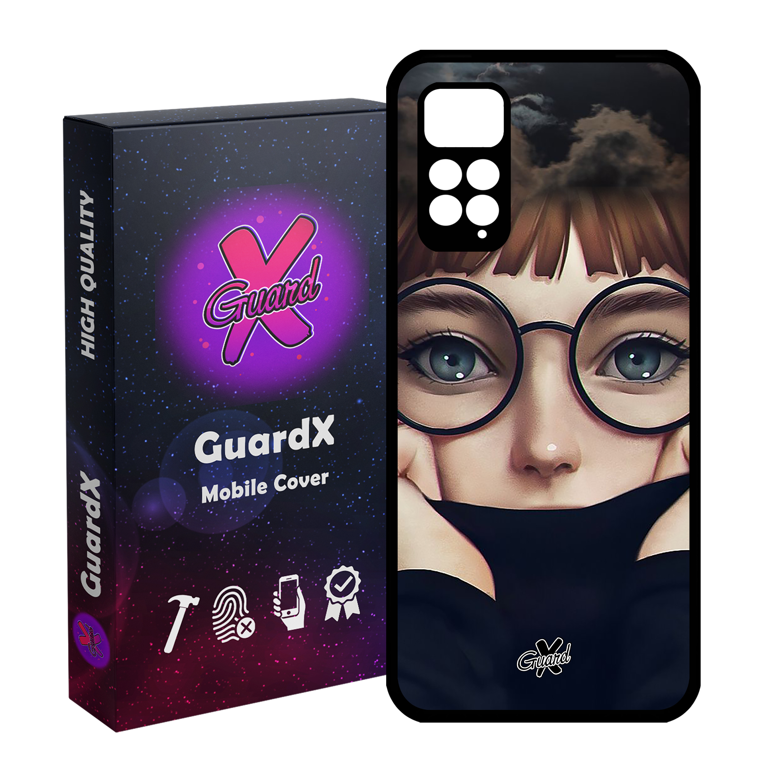 کاور گارد ایکس طرح Girl مدل Glass10040 مناسب برای گوشی موبایل شیائومی Redmi Note 11 Pro 4G/5G