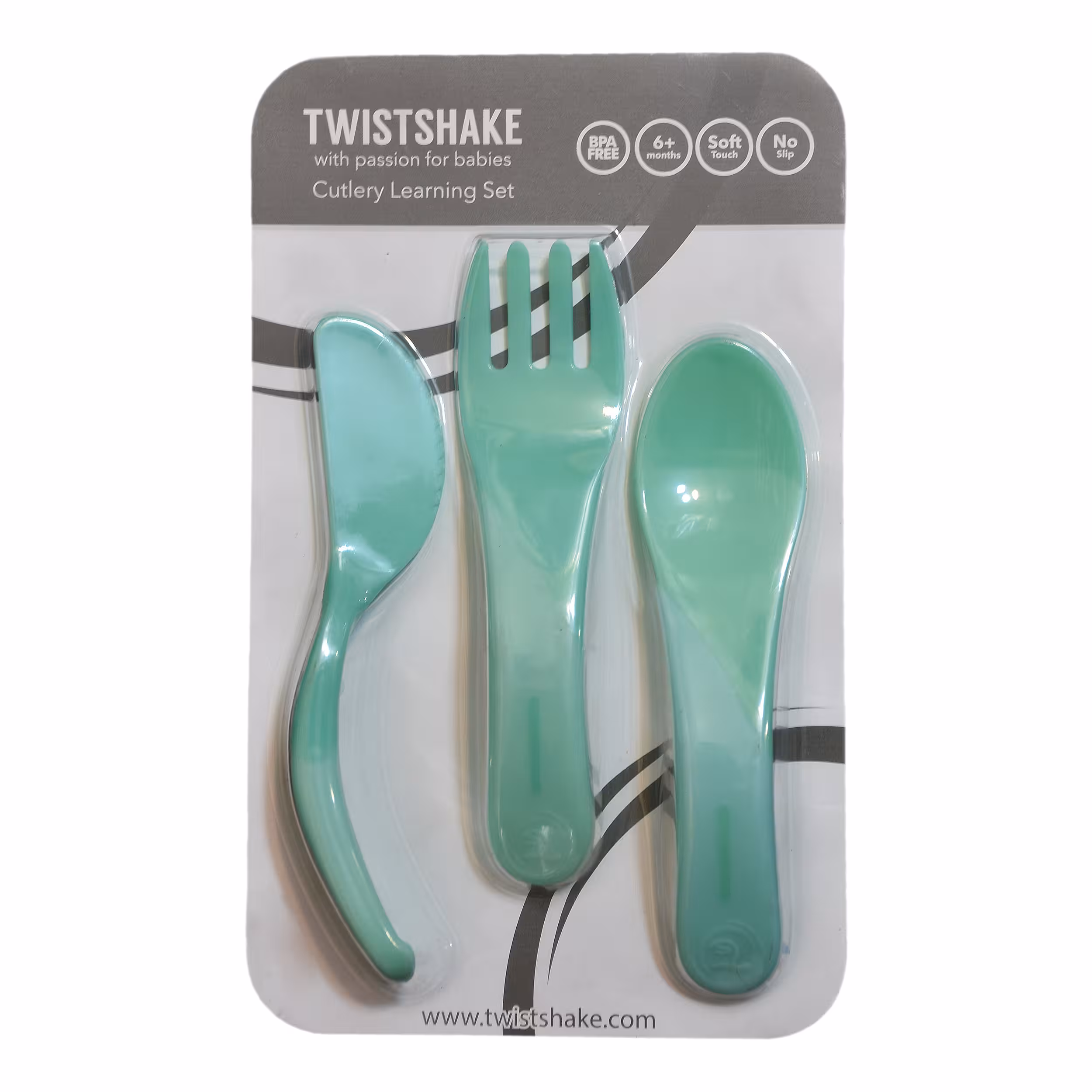 ست قاشق و چنگال و كارد کودک تویست شیک مدل Ts122018