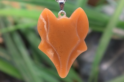 اویز عقیق شجر کاروینگ طرح روباه