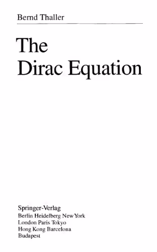 خرید و دانلود نسخه کامل کتاب The Dirac equation