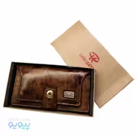 کیف پول دکمه دار چرمی برند KARA