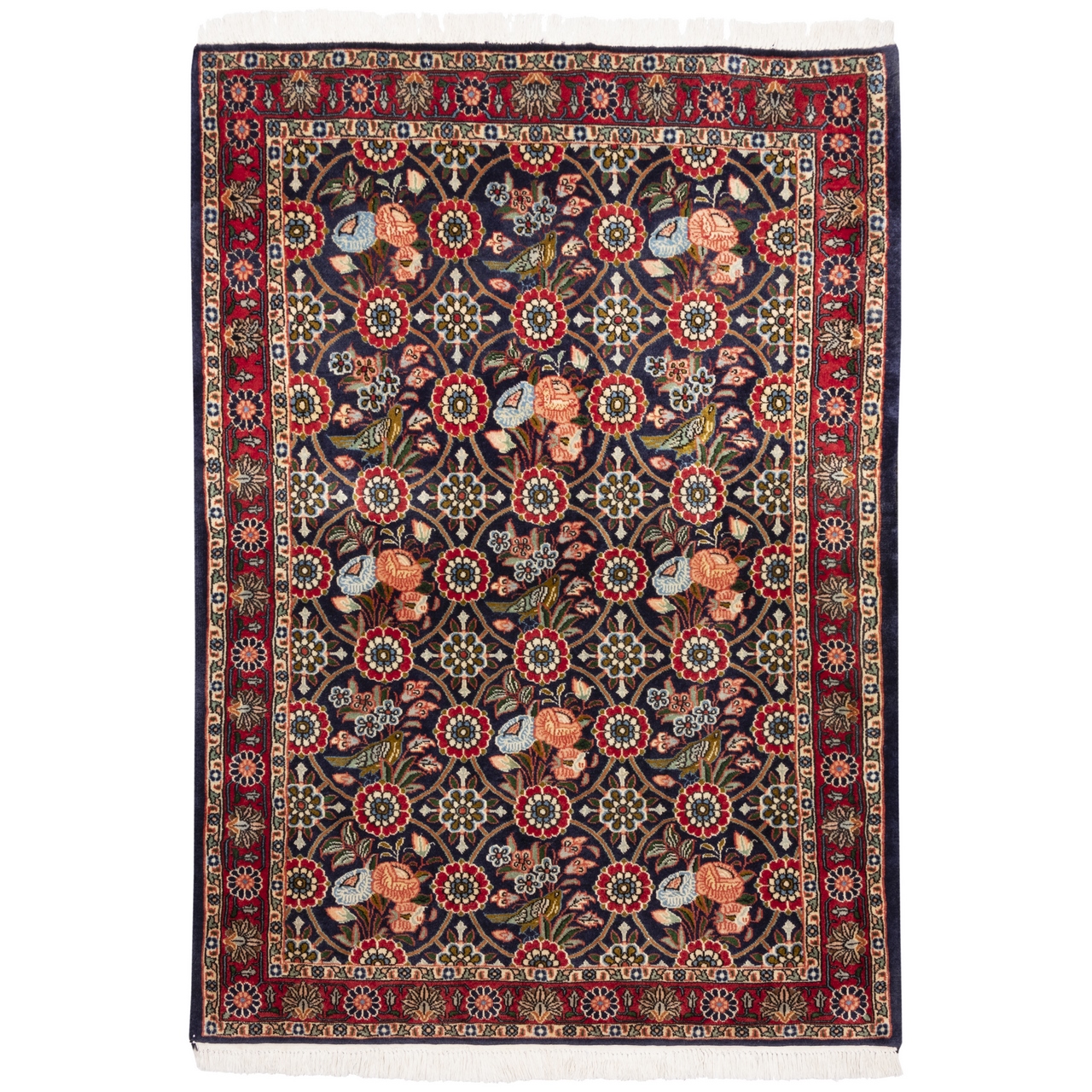 فرش قدیمی دستباف ذرع و نیم سی پرشیا کد 126051