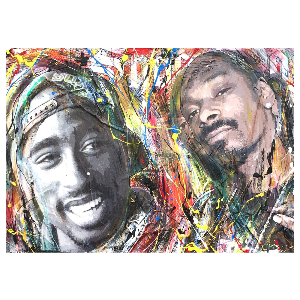 تابلو شاسی طرح موسیقی توپاک و اسنوپ داگ کد AFN 161