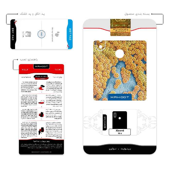 برچسب پوششی ماهوت مدل Atom Universe 7 مناسب برای گوشی موبایل شیائومی Mi 8