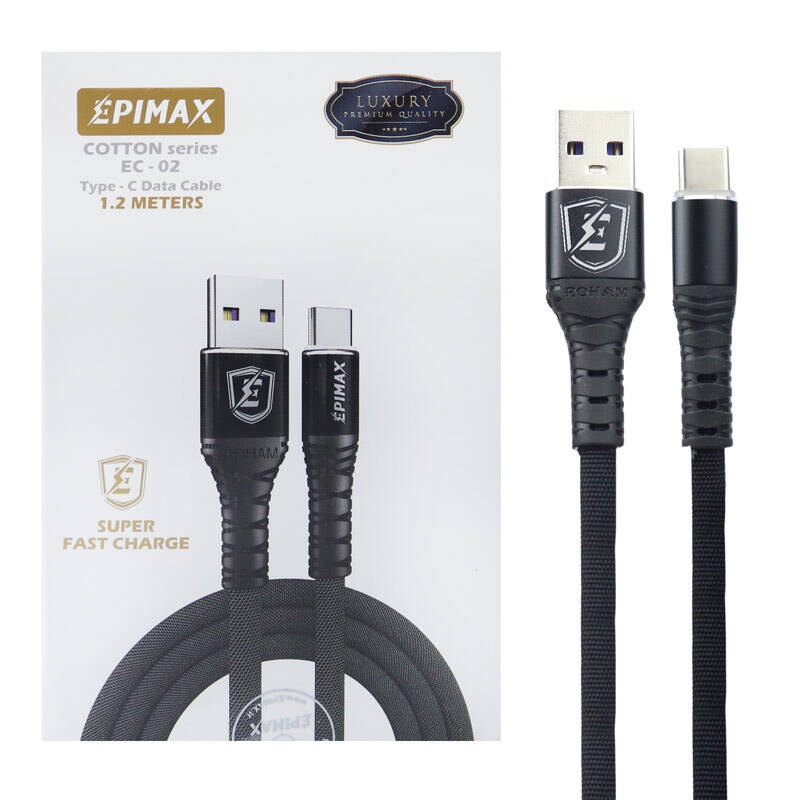 کابل کنفی تایپ سی Epimax EC-02 5A 1.2m
