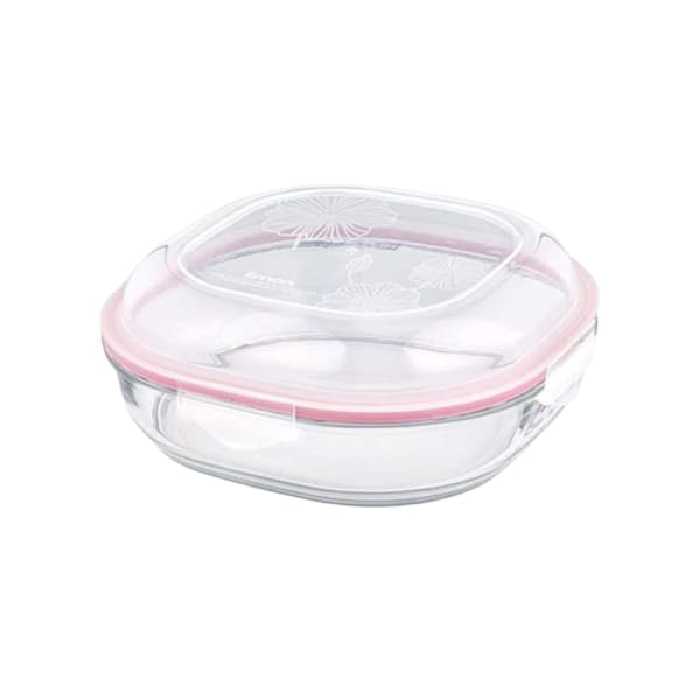 ظرف نگهدارنده شیشه ای درب دار لیمون2750