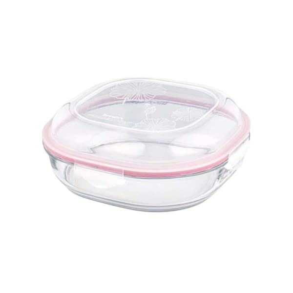 ظرف نگهدارنده شیشه ای درب دار لیمون2750