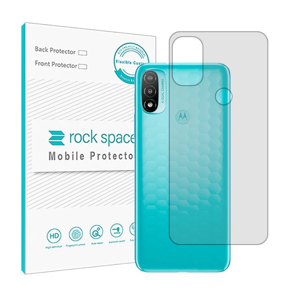 گلس محافظ پشت گوشی موتورولا Moto E20 مدل نانو هیدروژل شفاف برند راک اسپیس کد S