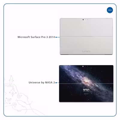 برچسب پوششی ماهوت مدل Universe-by-NASA-3 مناسب برای تبلت مایکروسافت Surface Pro 3 2014