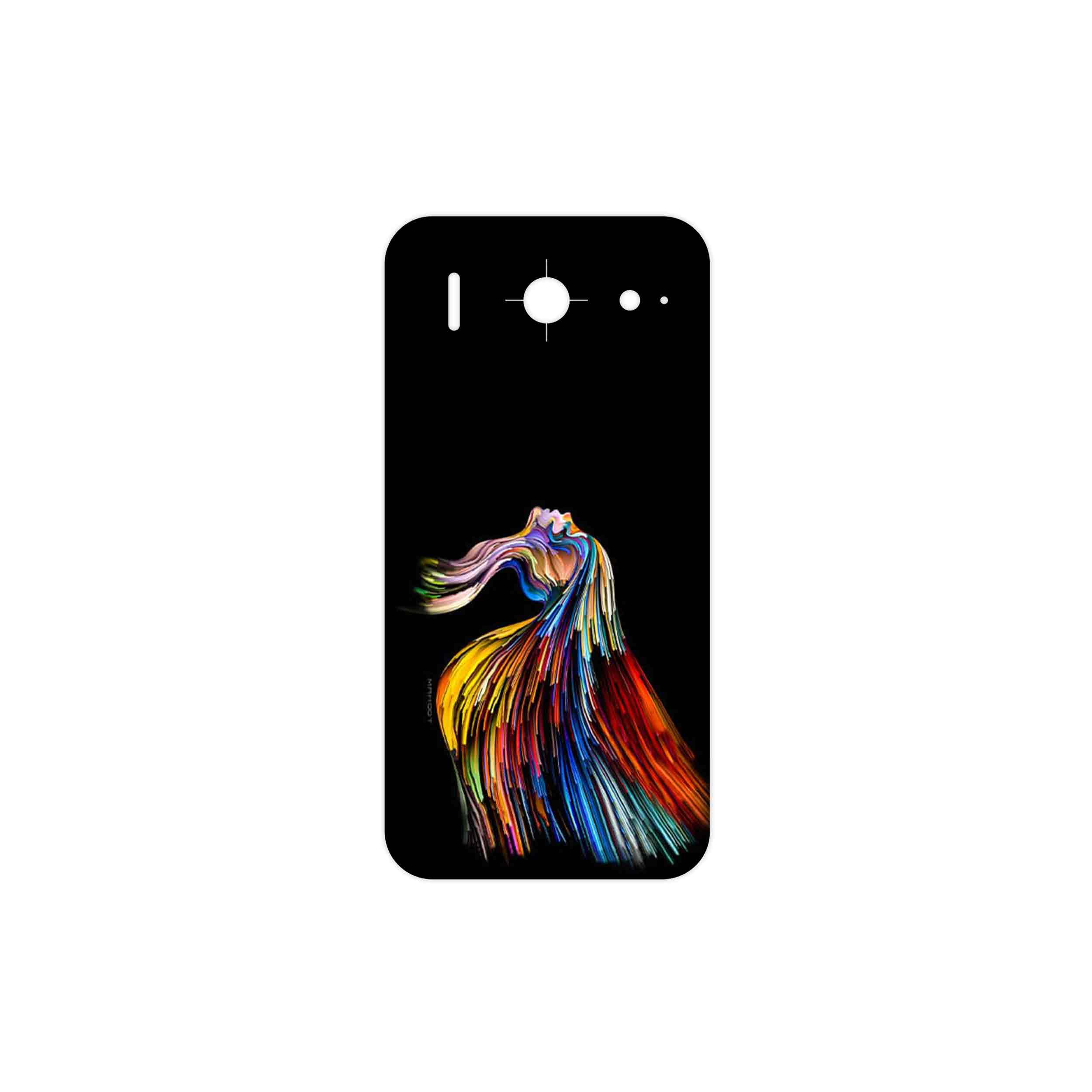 برچسب پوششی ماهوت مدل Rainbow Hair Digital Art مناسب برای گوشی موبایل هوآوی Ascend G510