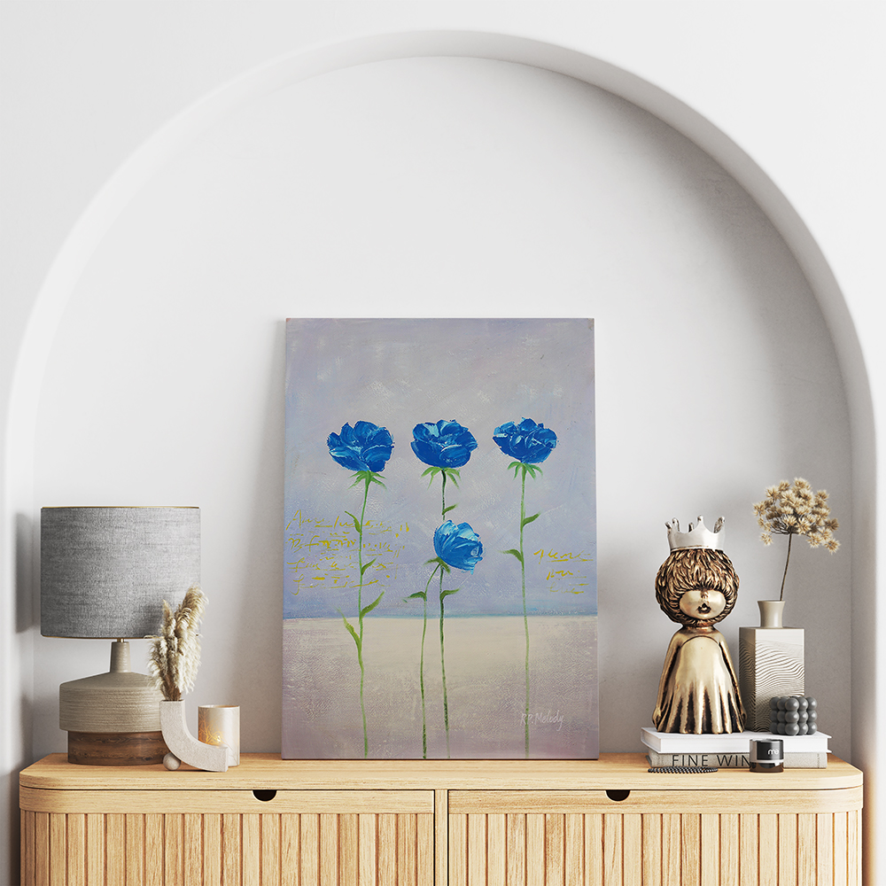 تابلو شاسی مدل چهار گل پاپی کد S060012