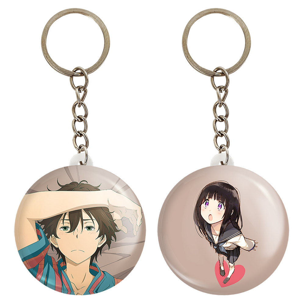 جاکلیدی خندالو مدل اورکی و چیتاندا انیمه هیوکا Hyouka کد 1707417076 مجموعه 2 عددی