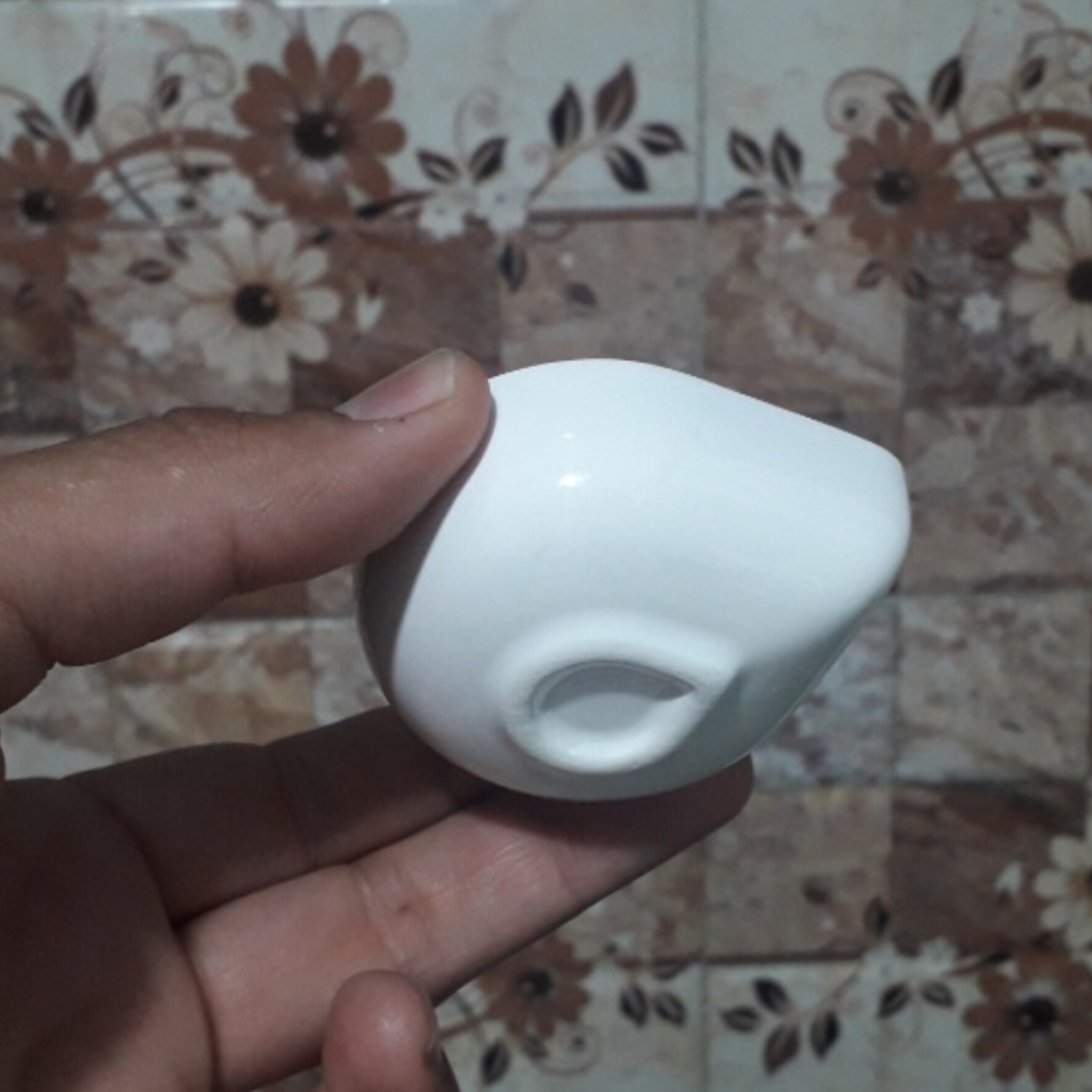 مزه خوری سرامیکی  با لعاب سفید . ترشی های جور واجور ، رنگ و لعاب سفره های ایرانی هاست . مزه خوری ها کوچک و زیبا هستند .