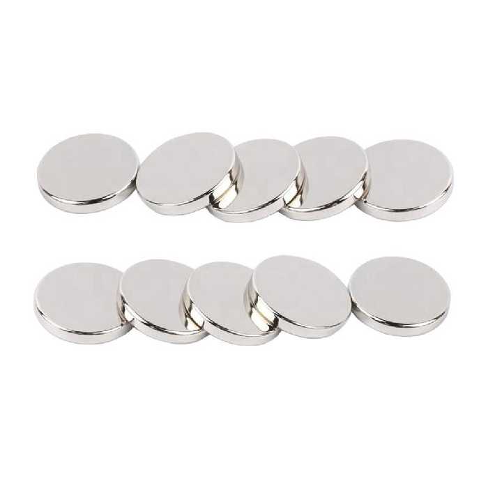 آهنربا نئودیمیوم سوپرمگنت دیسک سایز 12x2 mm میلیمتر بسته 10عددی