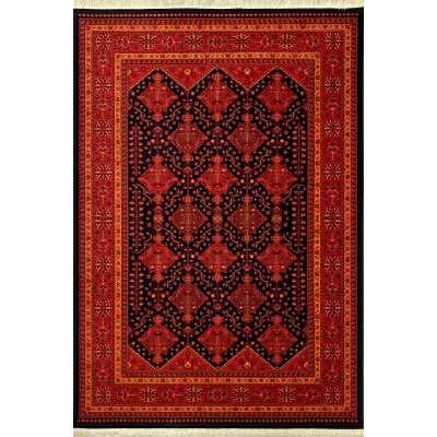 فرش ماشینی هیوا طرح بلوچ کد 206 زمینه سرمه ای