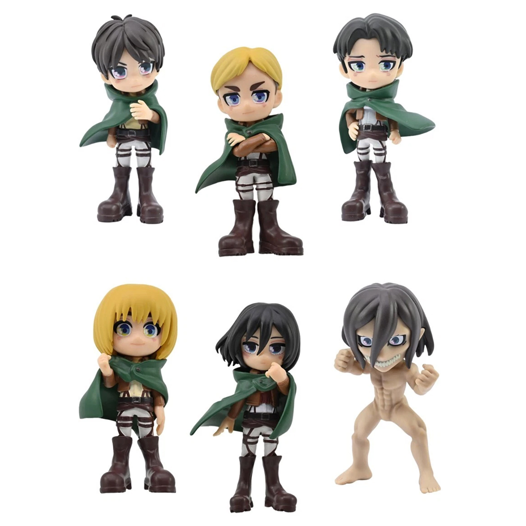 فیگور اتک ان تایتان Attack on Titan مجموعه 6عددی