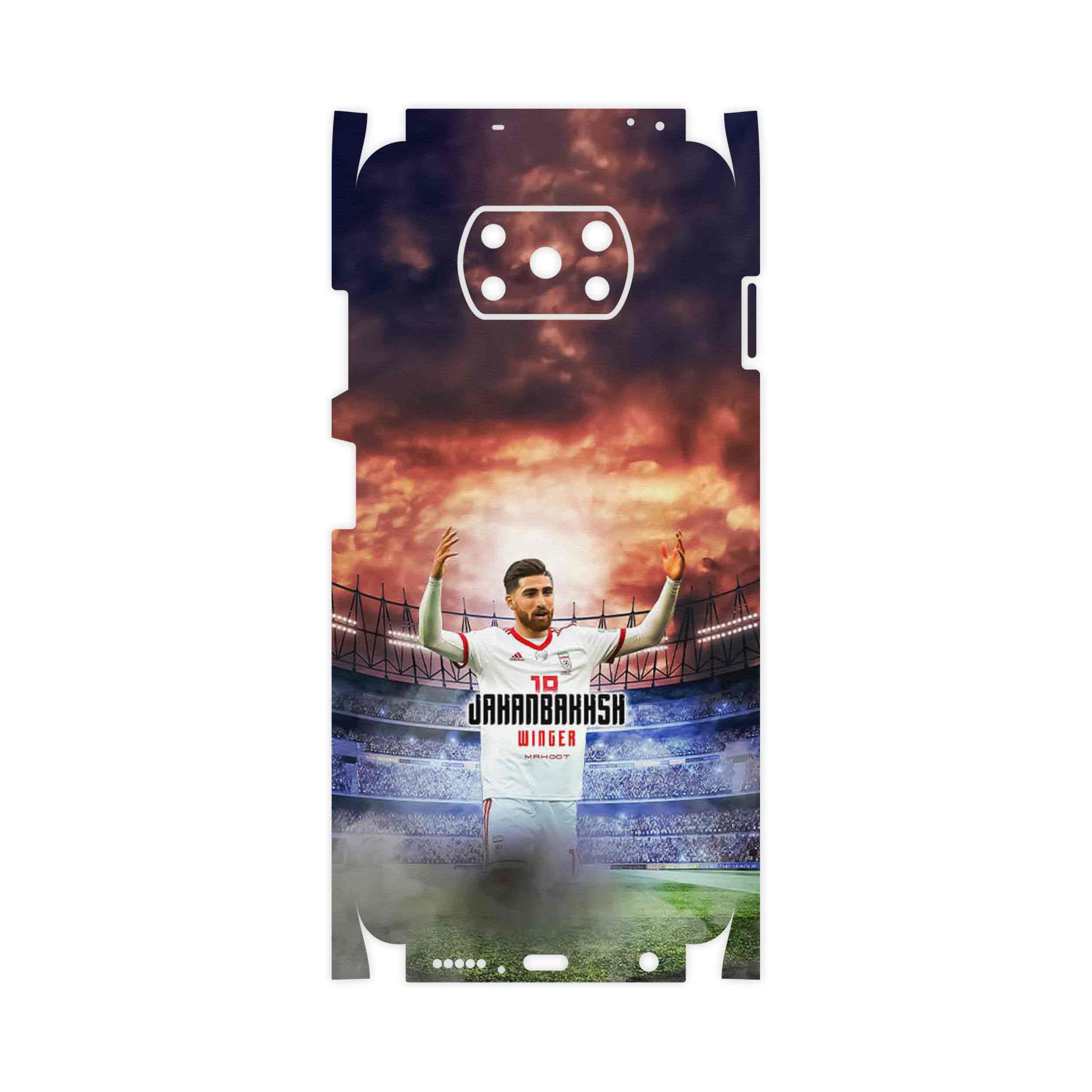 برچسب پوششی ماهوت مدل Alireza Jahanbakhsh-FullSkin مناسب برای گوشی موبایل شیائومی Poco X3 NFC