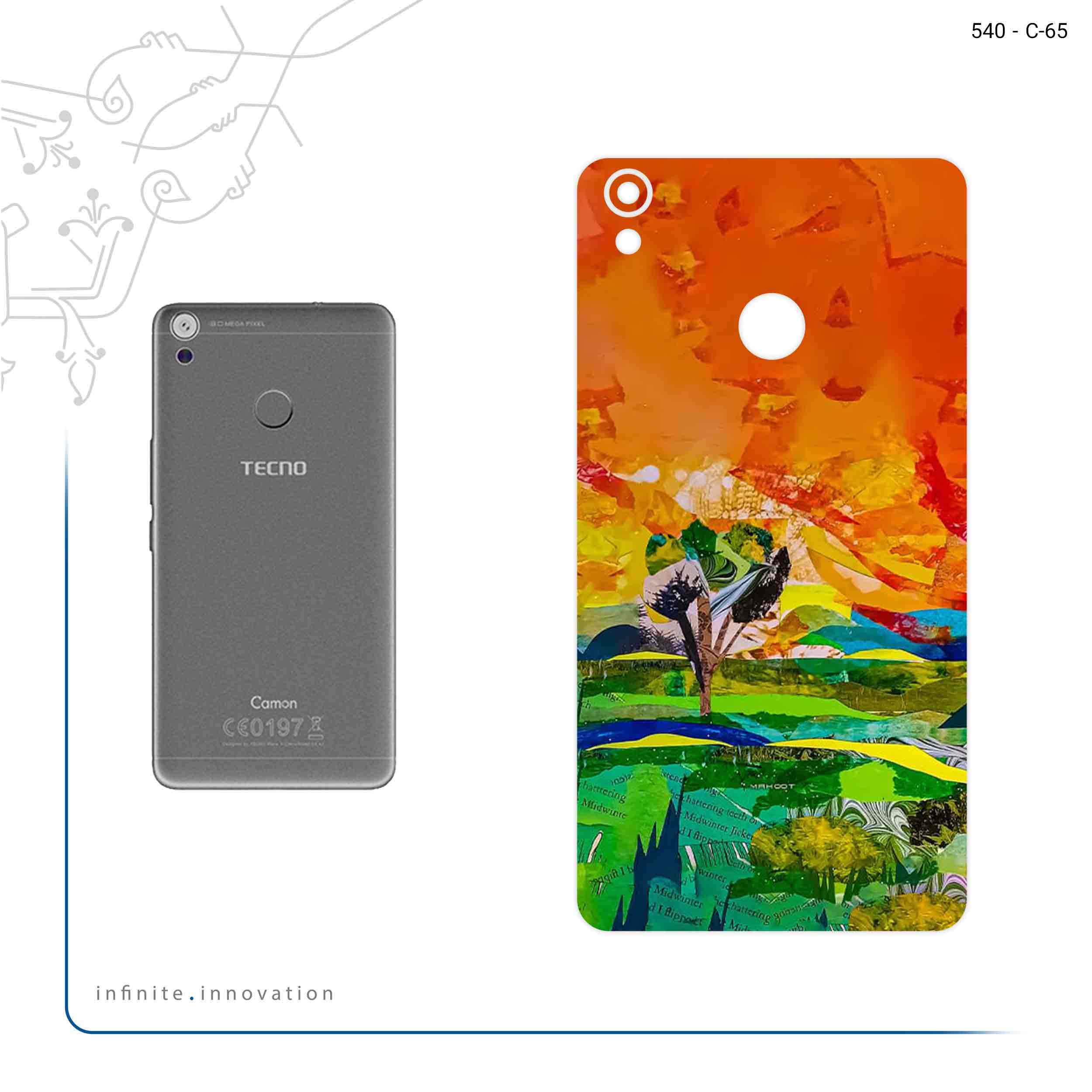 برچسب پوششی ماهوت مدل Collage of Painting مناسب برای گوشی موبایل تکنو Camon CX Air