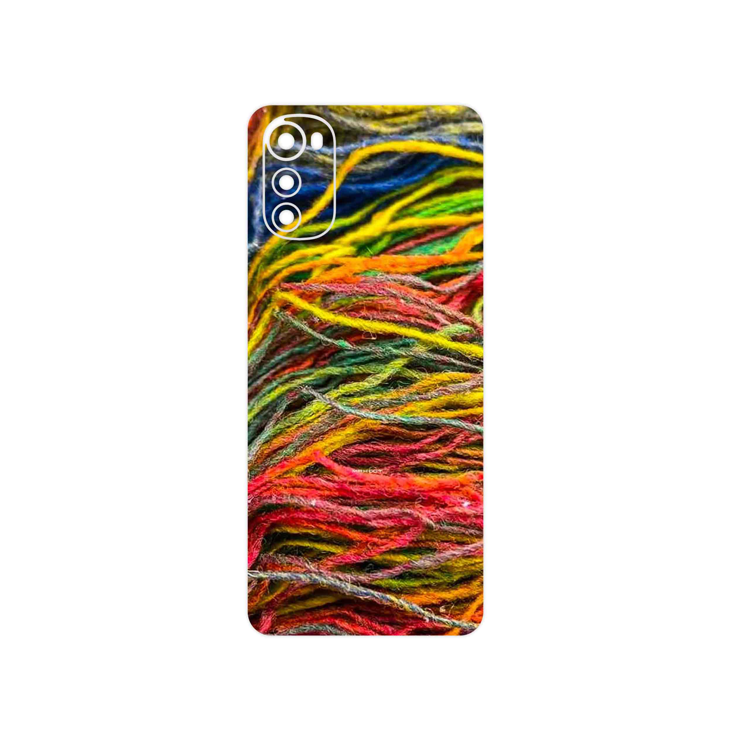 برچسب پوششی ماهوت مدل Fabric Texture 9 مناسب برای گوشی موبایل موتورولا Moto E32s