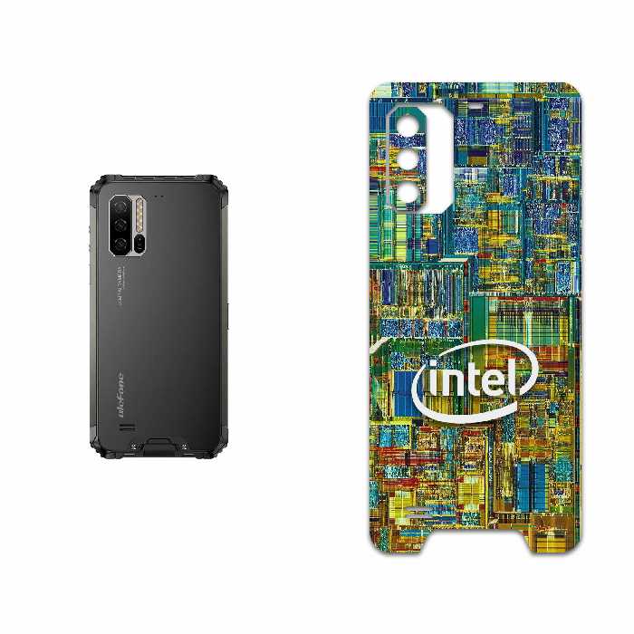 برچسب پوششی ماهوت مدل Intel Brand مناسب برای گوشی موبایل یولفون Armor 7