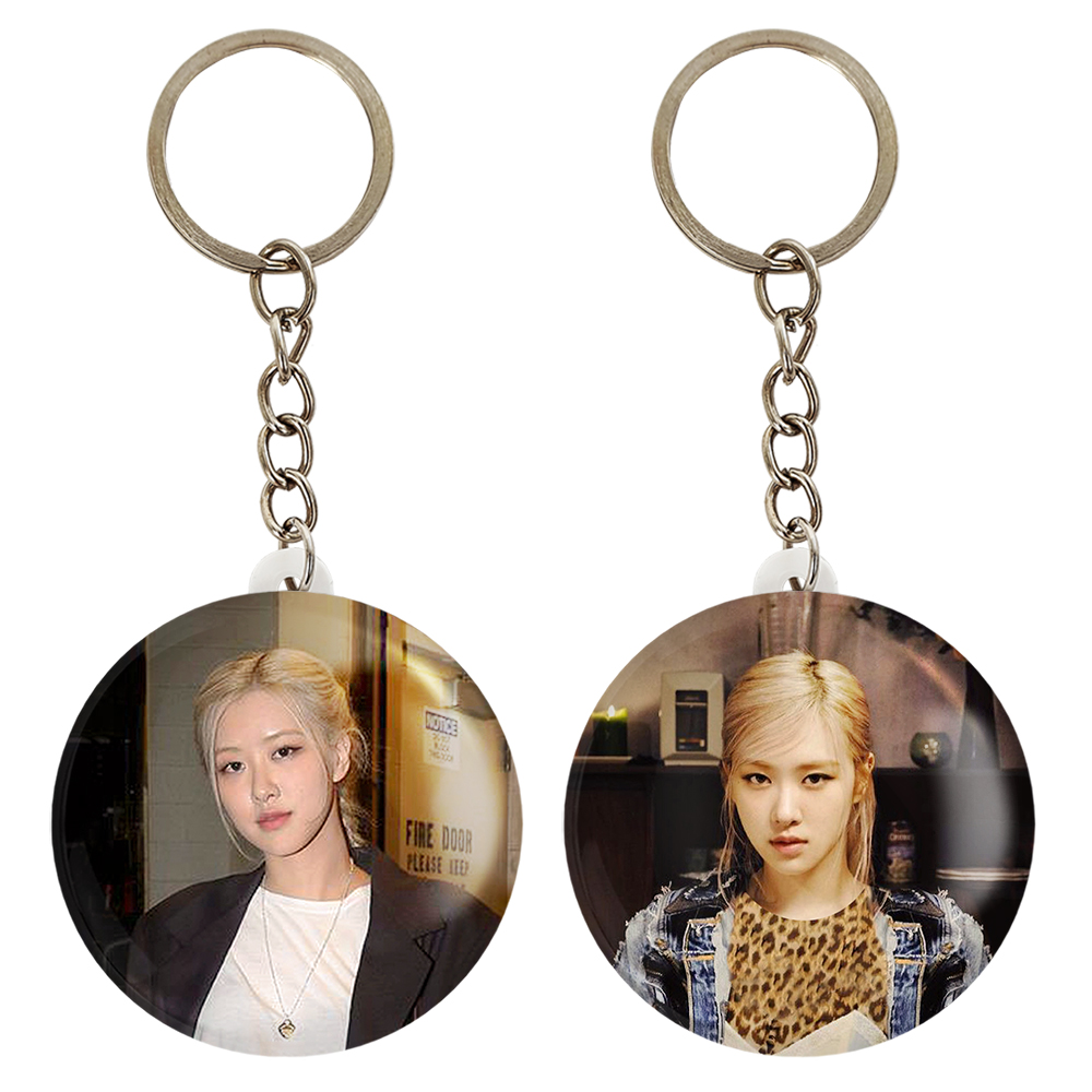 جاکلیدی خندالو مدل رزی بلک پینک کد 1438914381 مجموعه 2 عددی