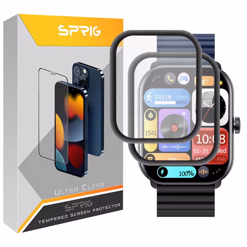 محافظ صفحه نمایش نانو اسپریگ مدل SPG مناسب برای ساعت هوشمند شیائومی Glorimi GS1 Pro بسته دو عددی | کالا برتری