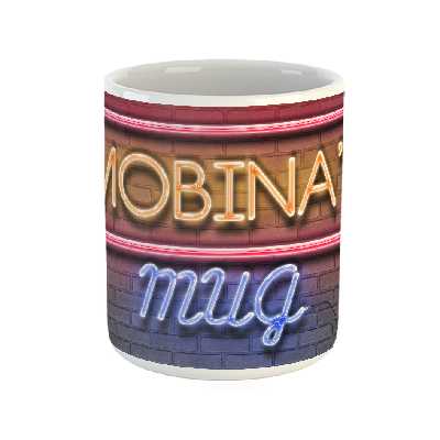 ماگ طرح تابلو نئون مدل مبینا